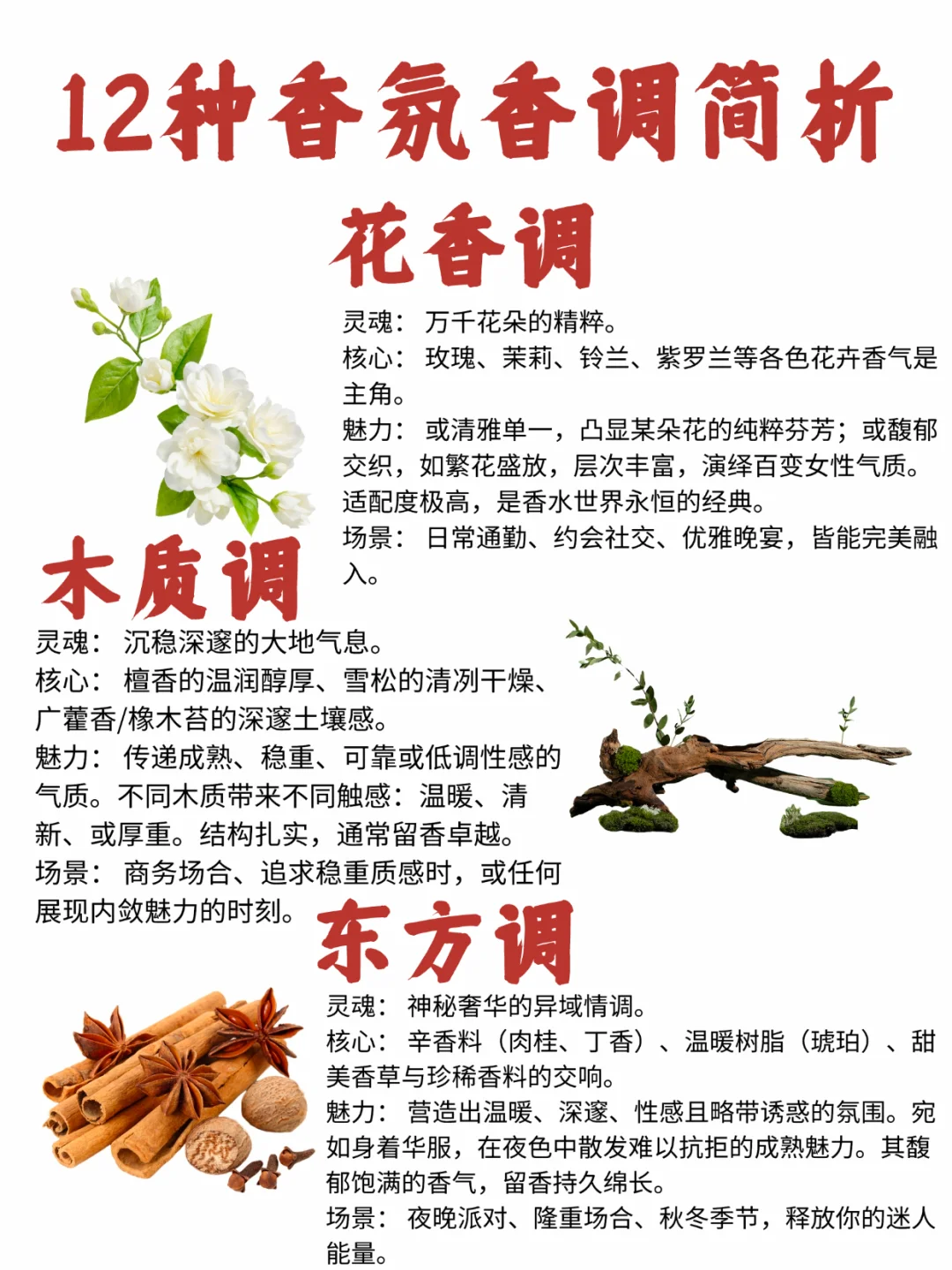 香圈新人必看科普！搞懂香水12香调