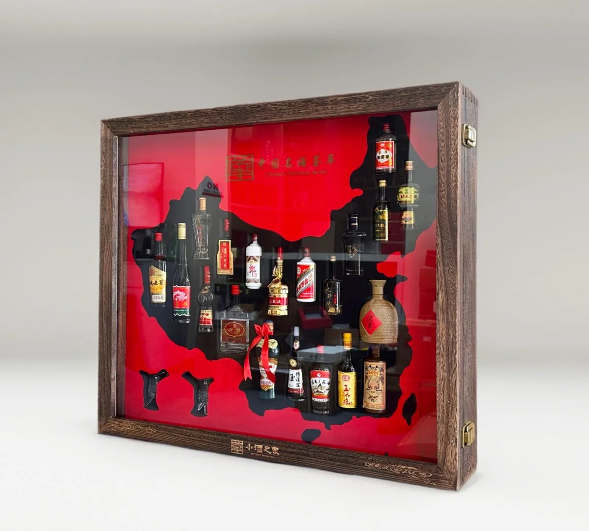 全年热销的白酒礼盒 地图版20支