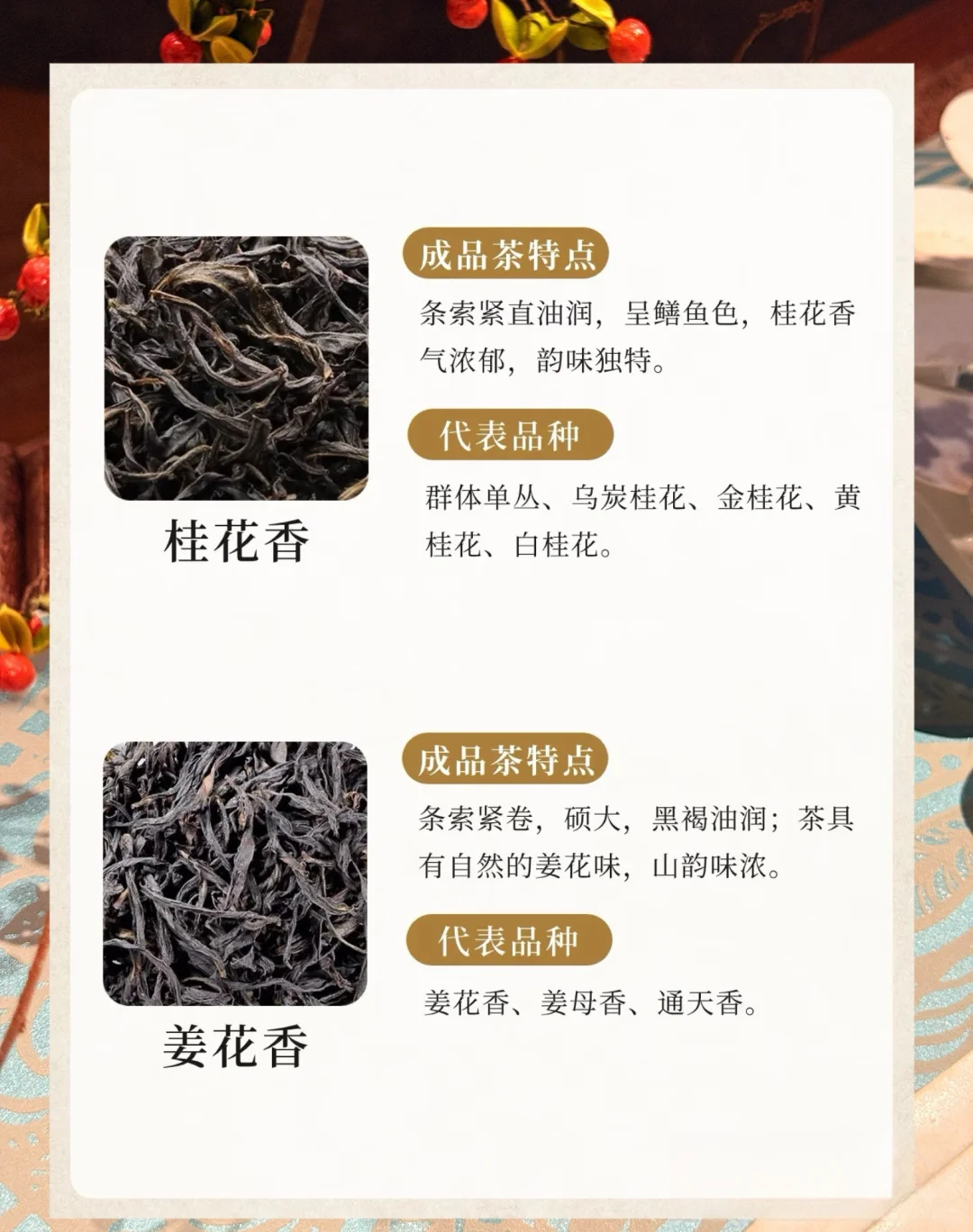 凤凰单丛十大香型?你知道哪几款呢??