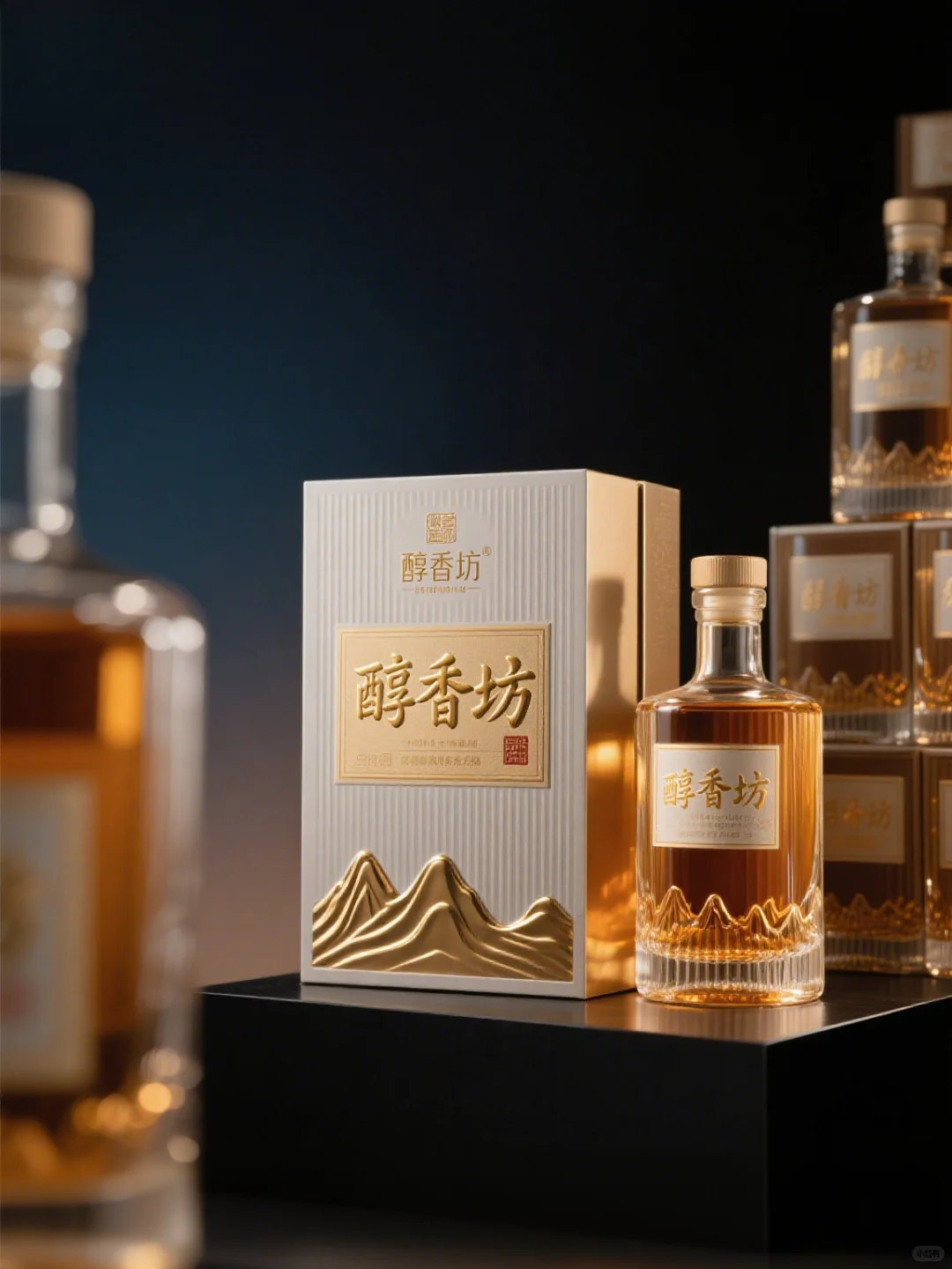 来唠唠我刚做完的「醇香坊」酒品包装设计～