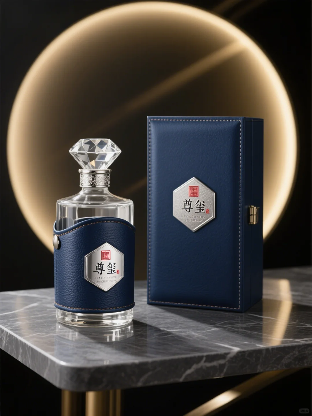 做出了一款客户很满意的酒水包装设计