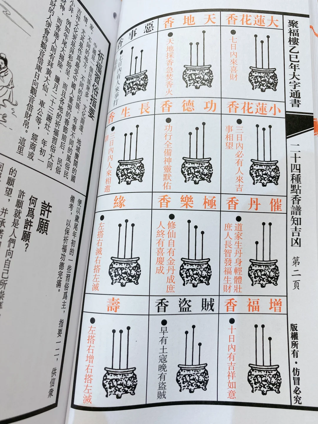 二十四香谱 祈福习俗