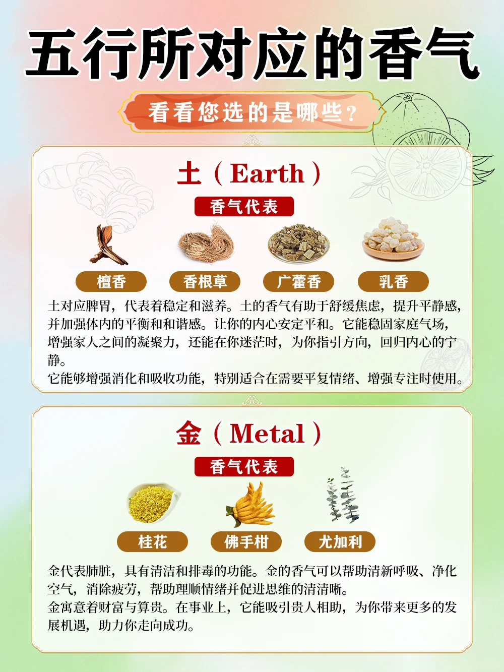 五行对应的香气丨对照一下你是哪种香?