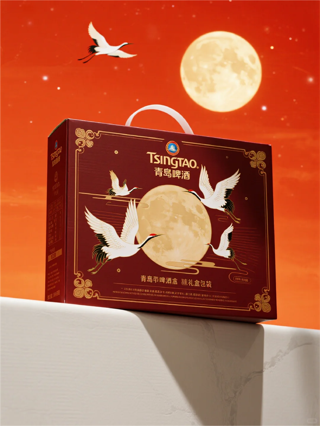 AIGC中秋节酒品类礼盒包装风格探究