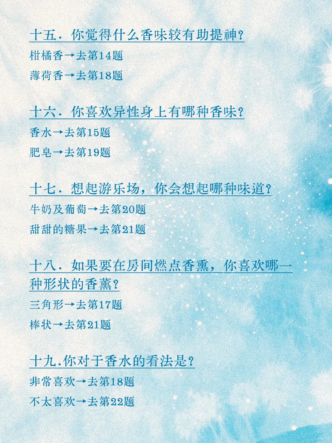 一分钟测出你的本命香，?准