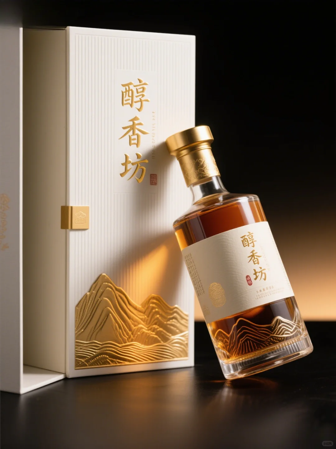 来唠唠我刚做完的「醇香坊」酒品包装设计～