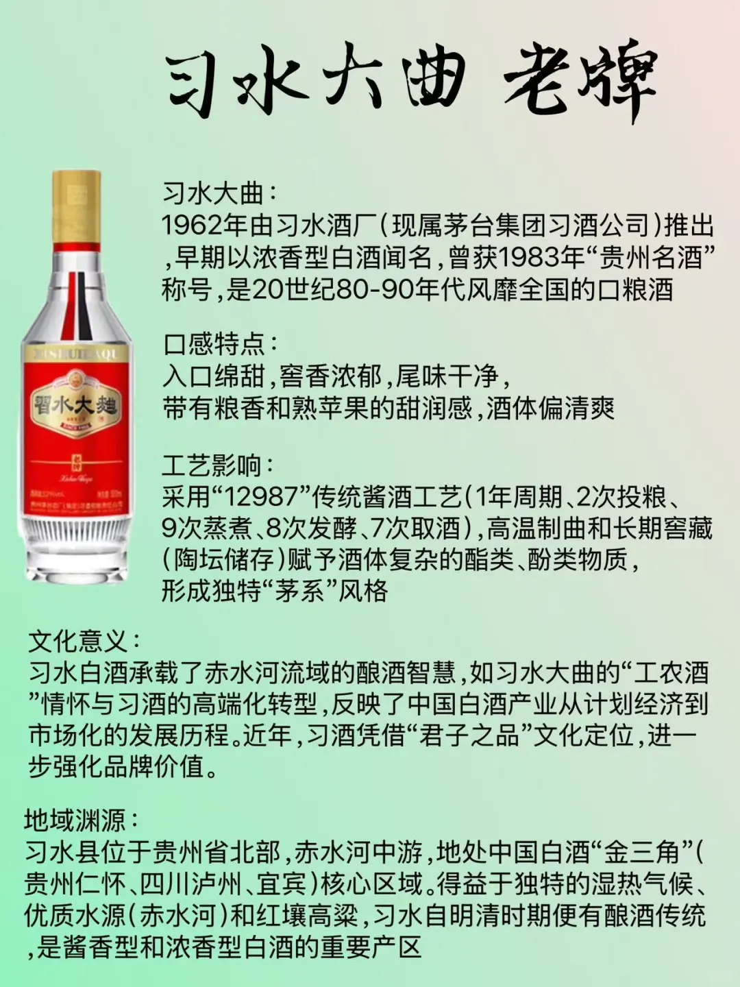 每日认识一款白酒?｜习水大曲老牌