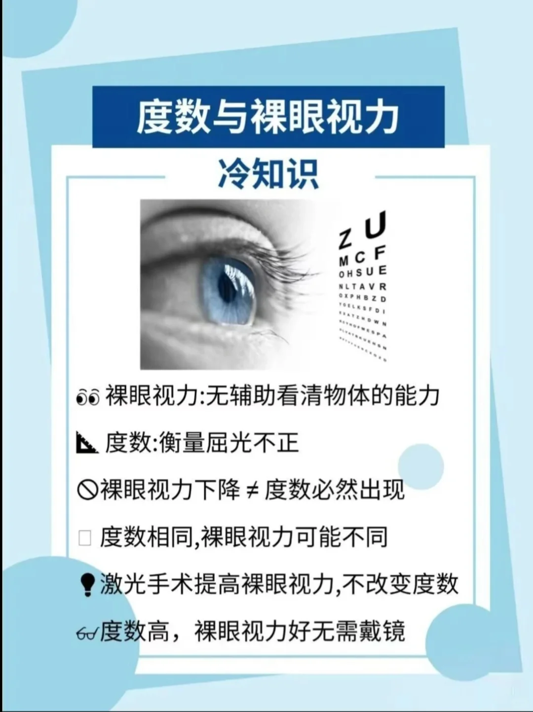 关于“度数与裸眼视力”的冷知识：别再被这