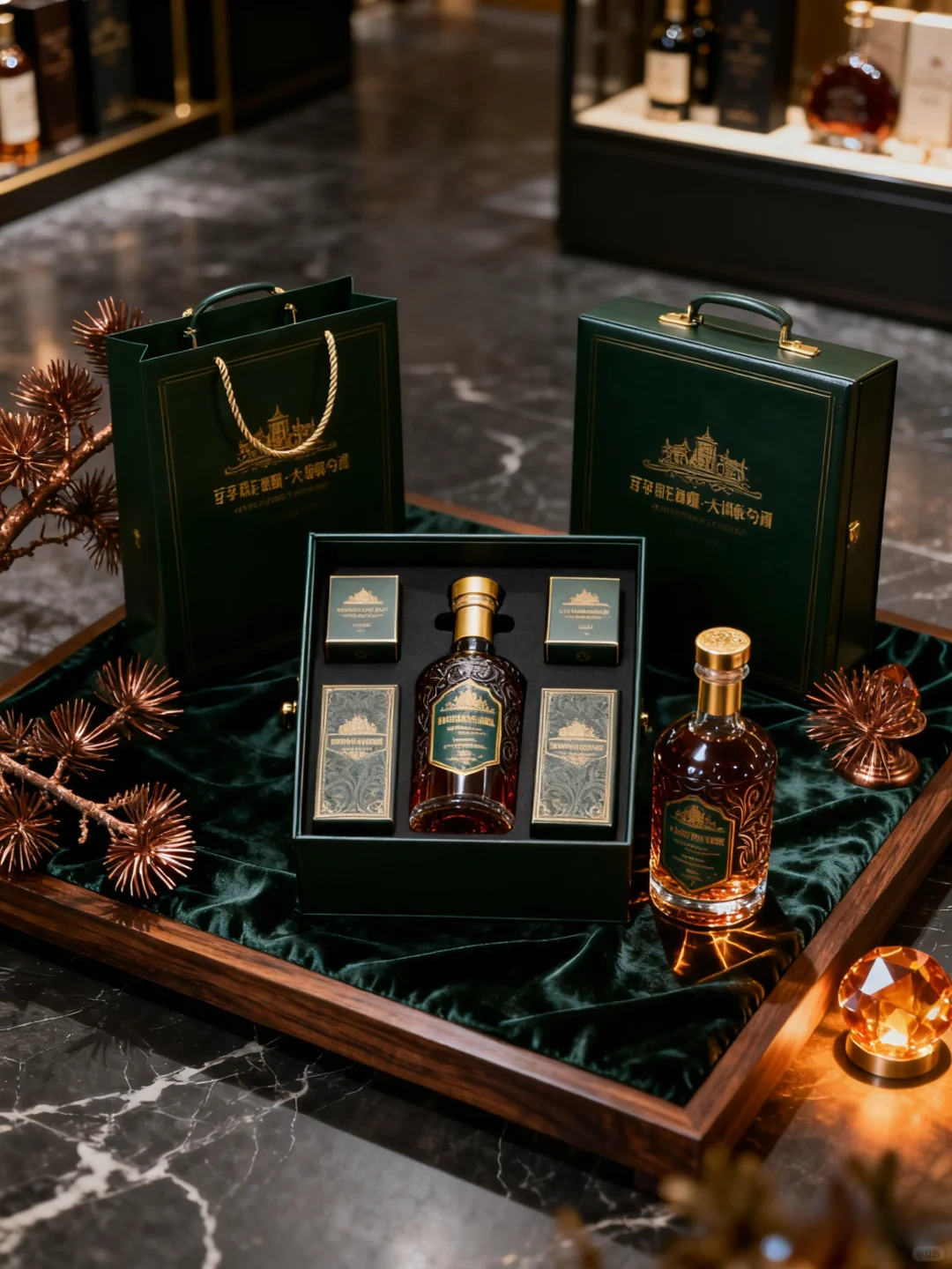 复古奢华感酒水包装设计分享