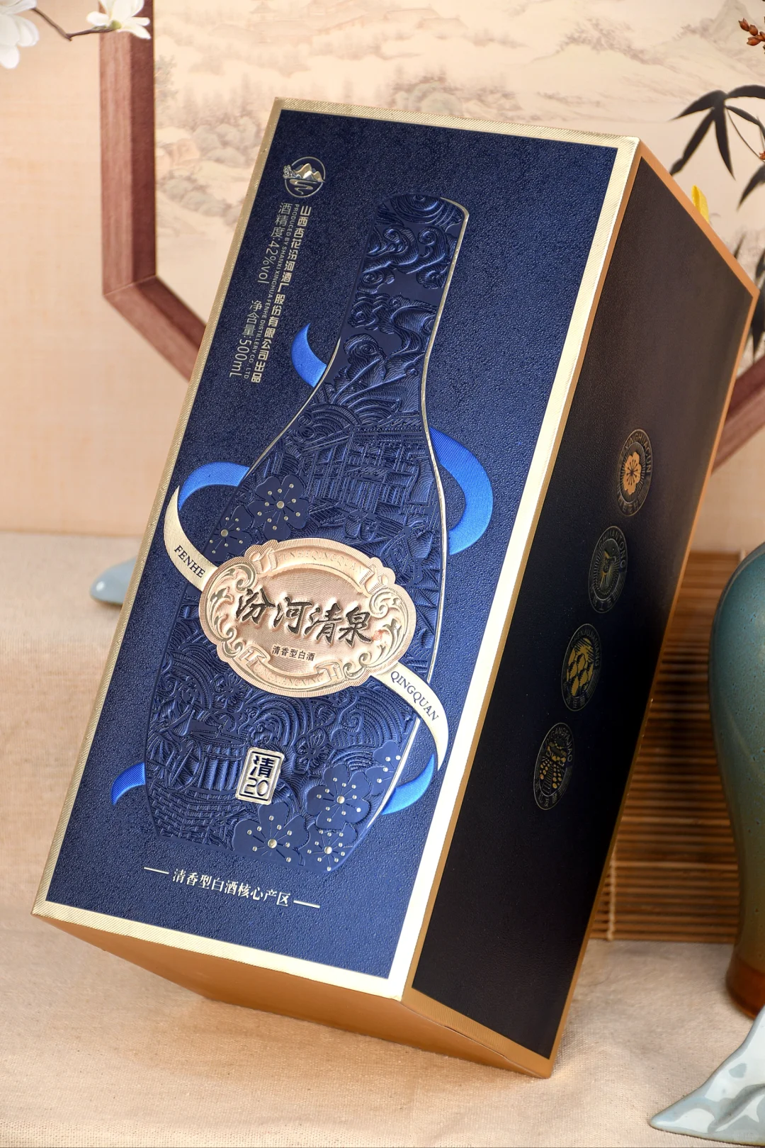 这个白酒礼盒太有仪式感了！