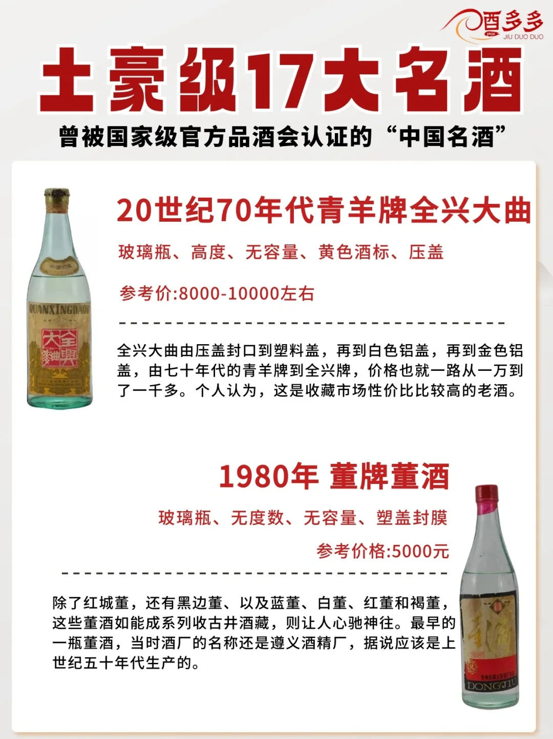 ?豪气冲天的17大名酒,只有万元户有!