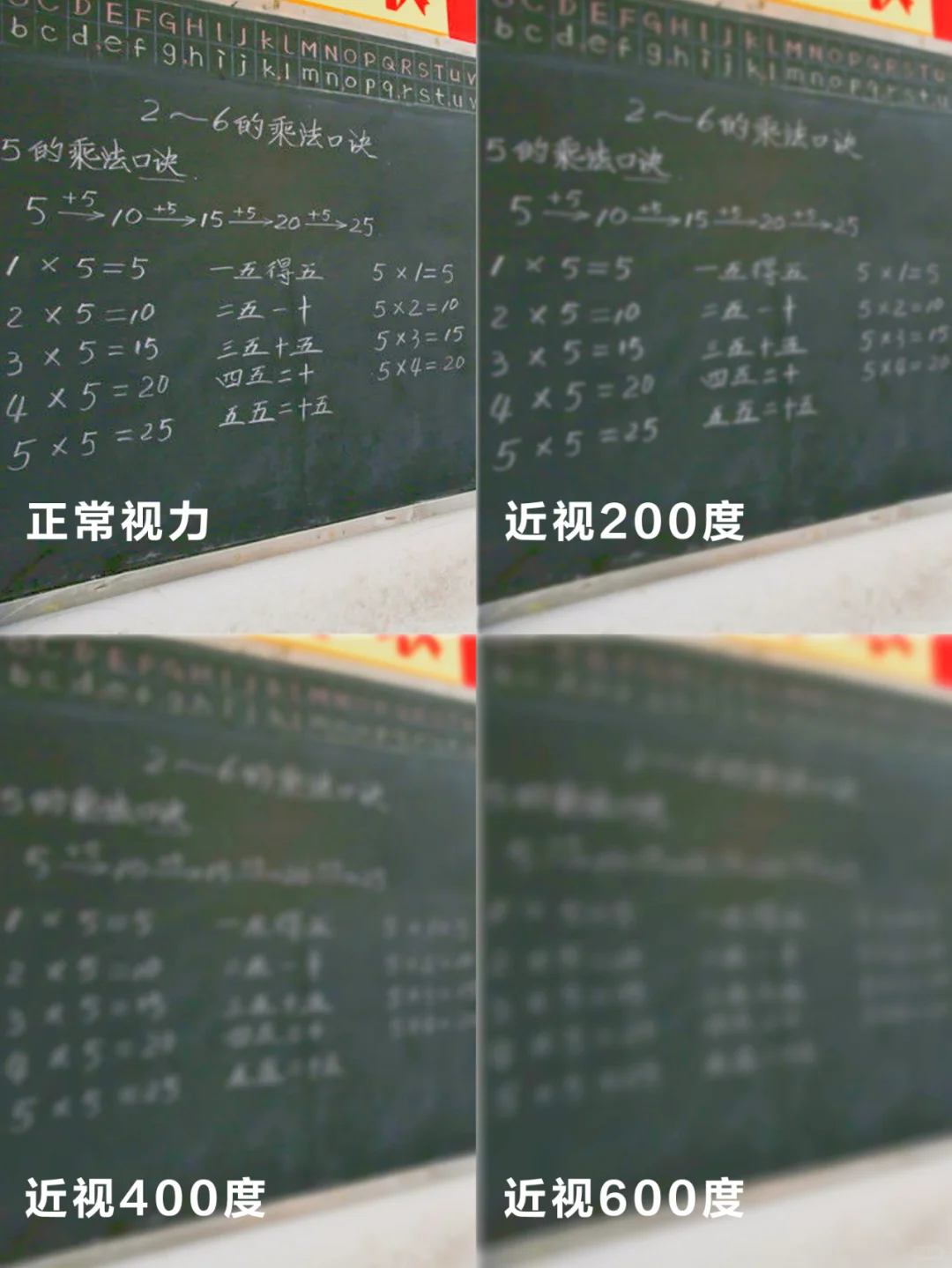 孩子能不能看清黑板，左滑看看你近视多少了