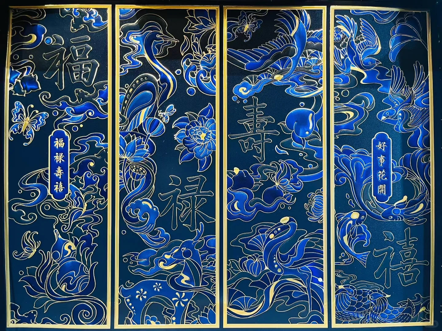 超级好看的青花汾酒礼盒