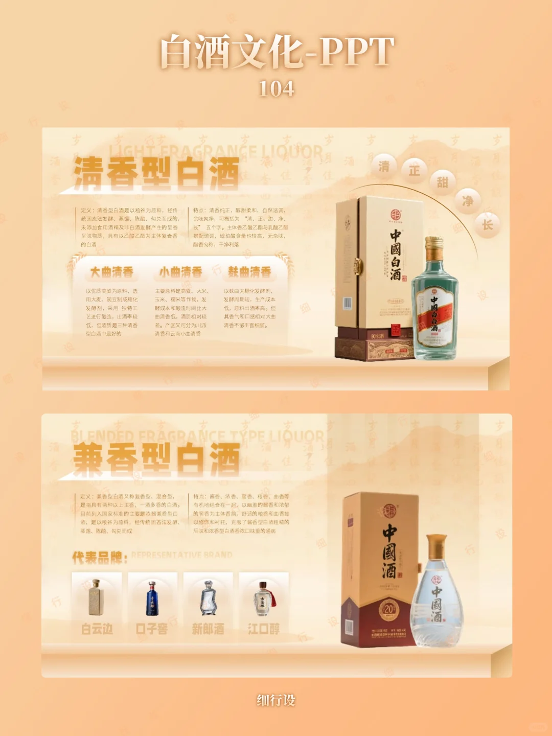 酒文化古风PPT高级感PPT模板