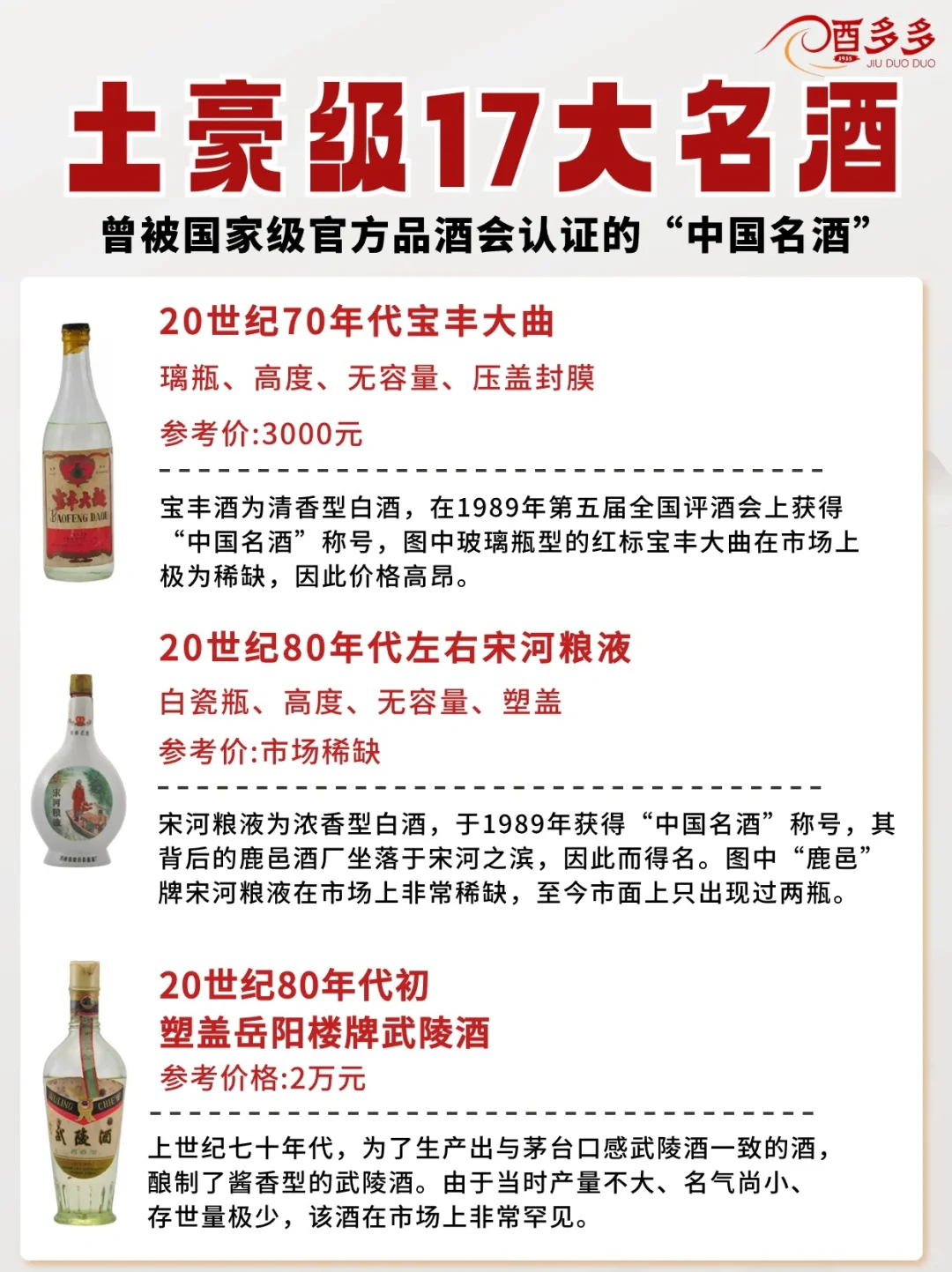?豪气冲天的17大名酒,只有万元户有!