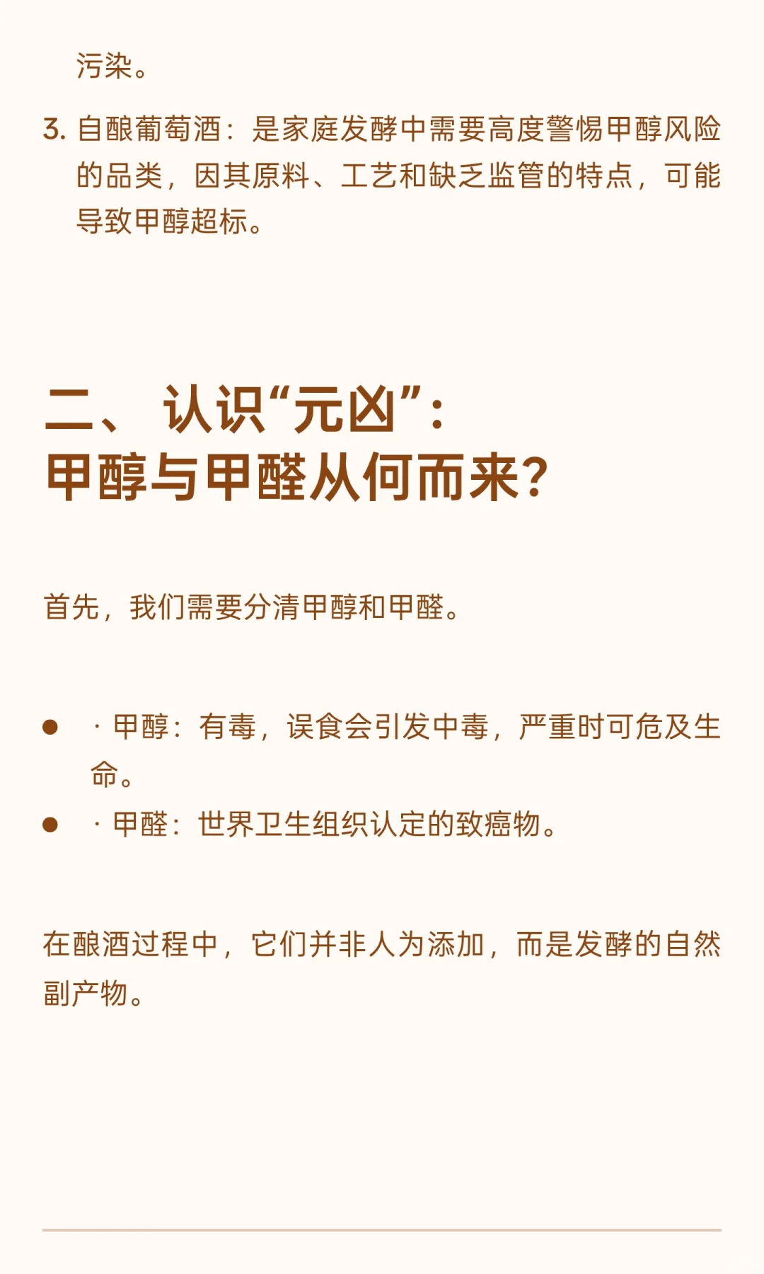 自制酒酿、水果酒酿与葡萄酒中的甲醇与甲醛