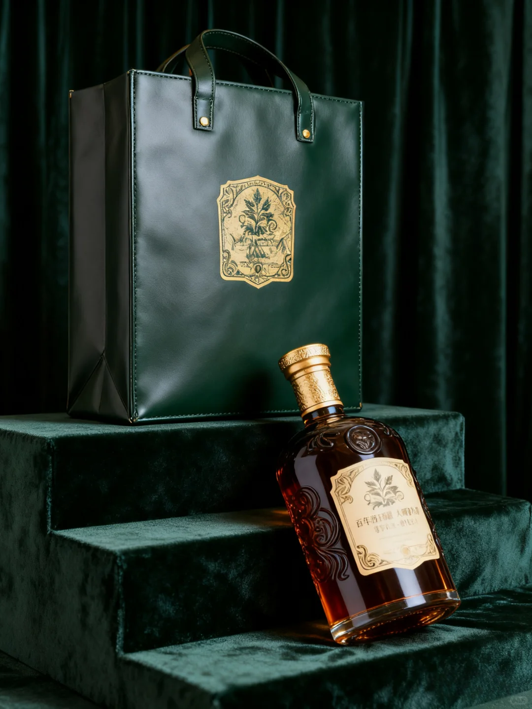 复古奢华感酒水包装设计分享
