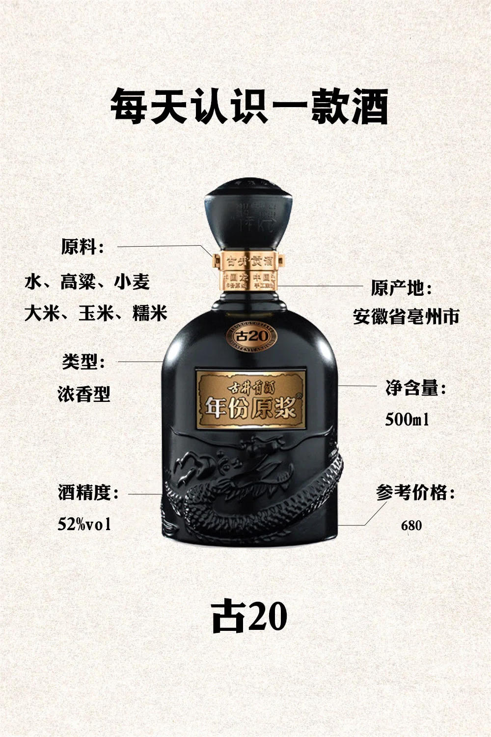 No37.每天认识一款酒 | 古20