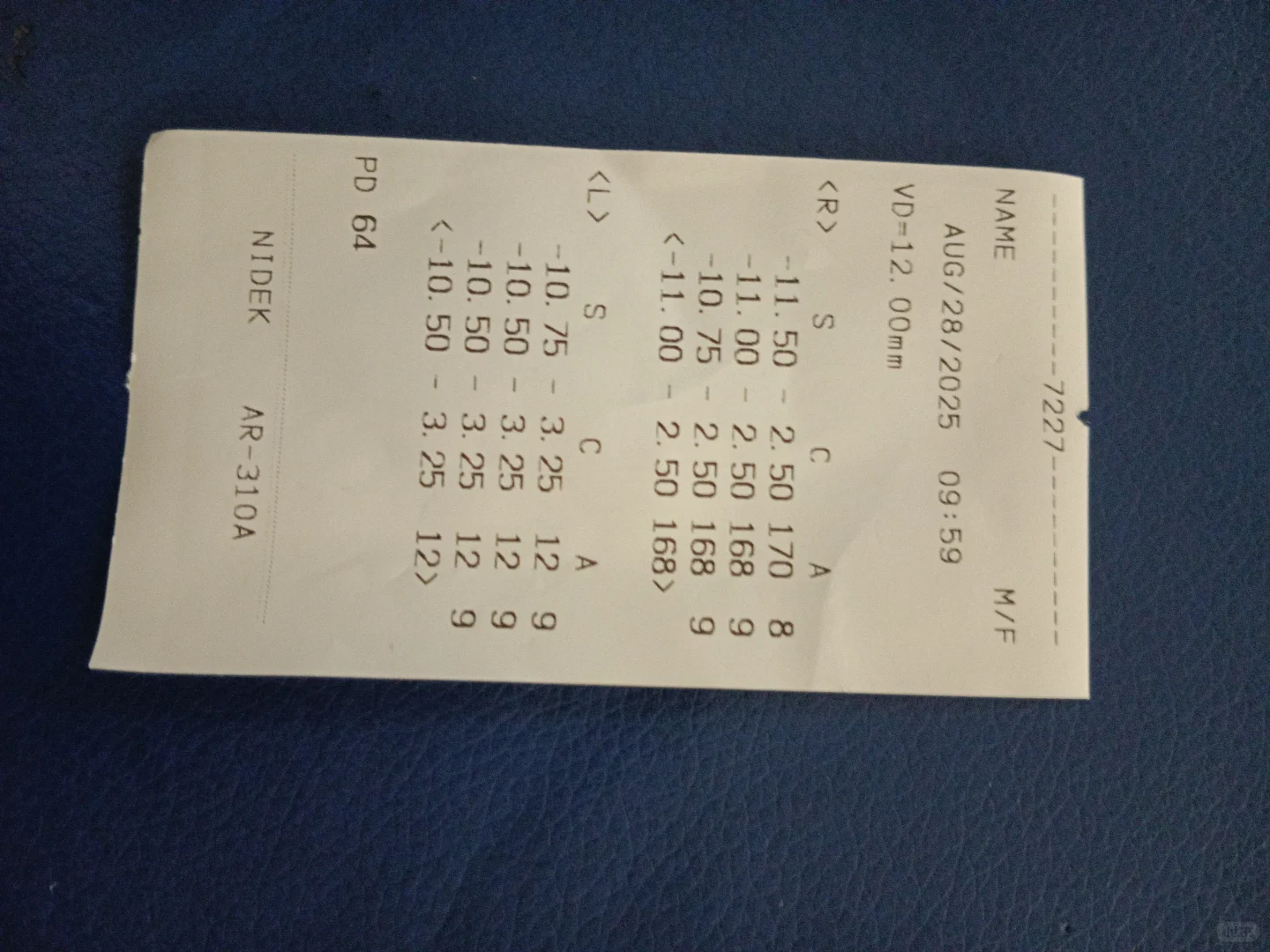 求推荐度数，因为还有散光