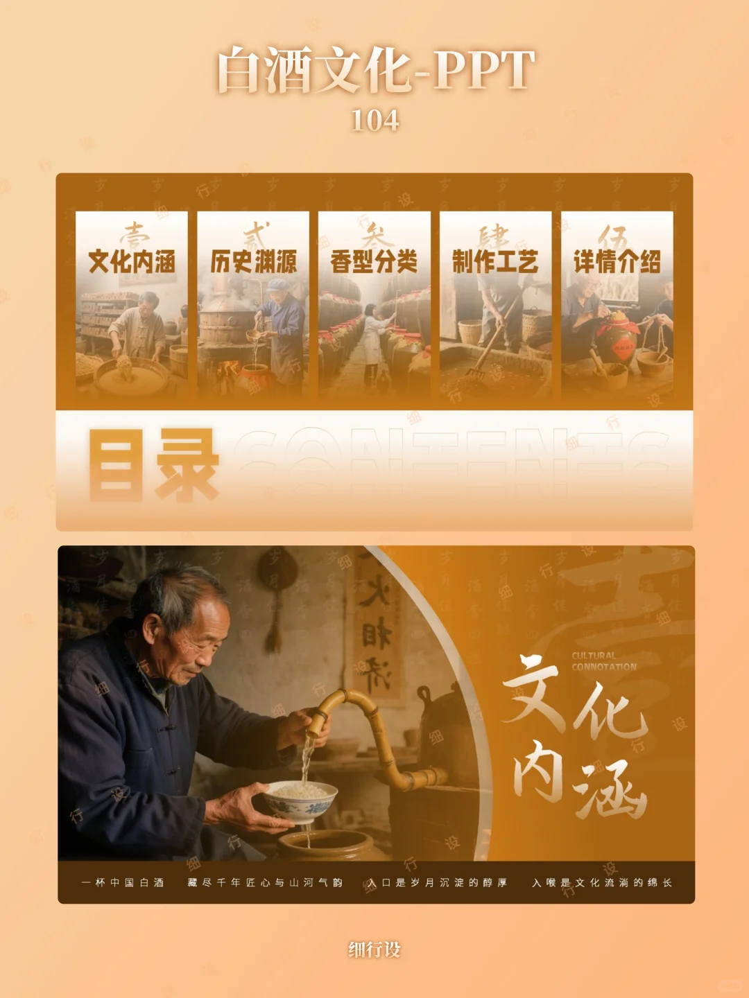 酒文化古风PPT高级感PPT模板