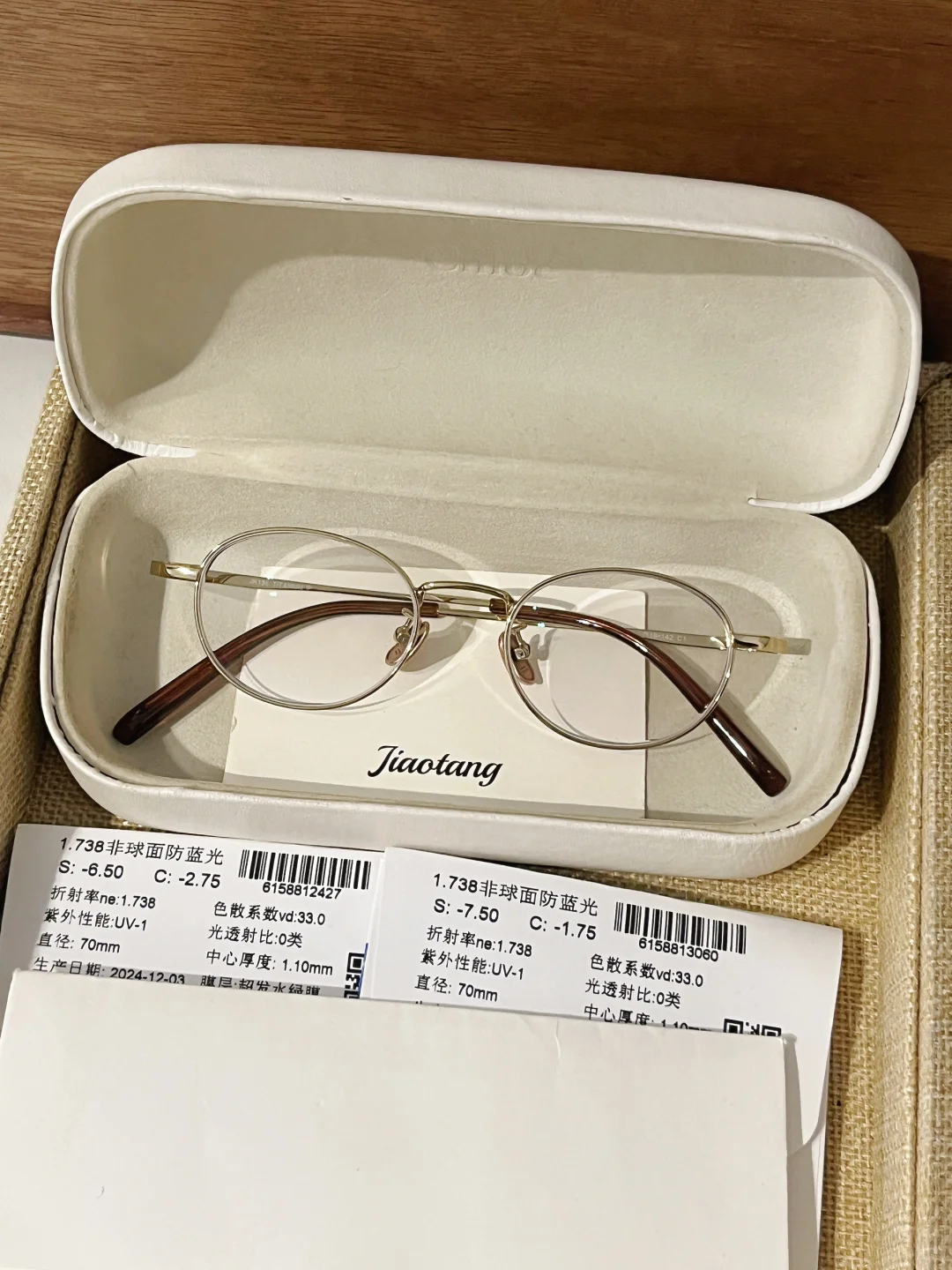 客订款高度数专属！复古小金框?