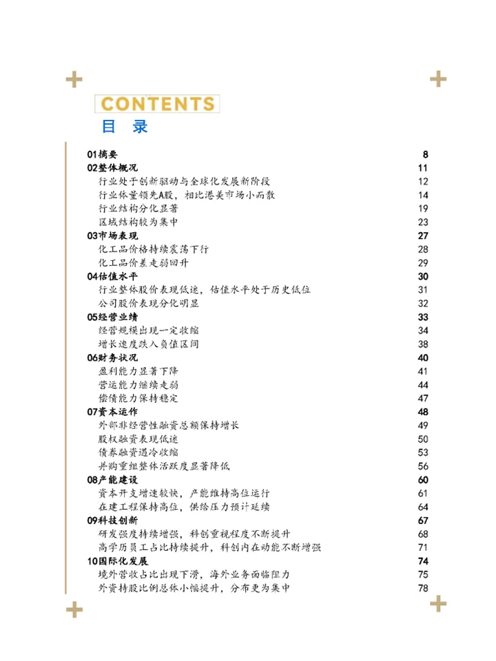 ?深度解读2024化工行业上市公司发展状况