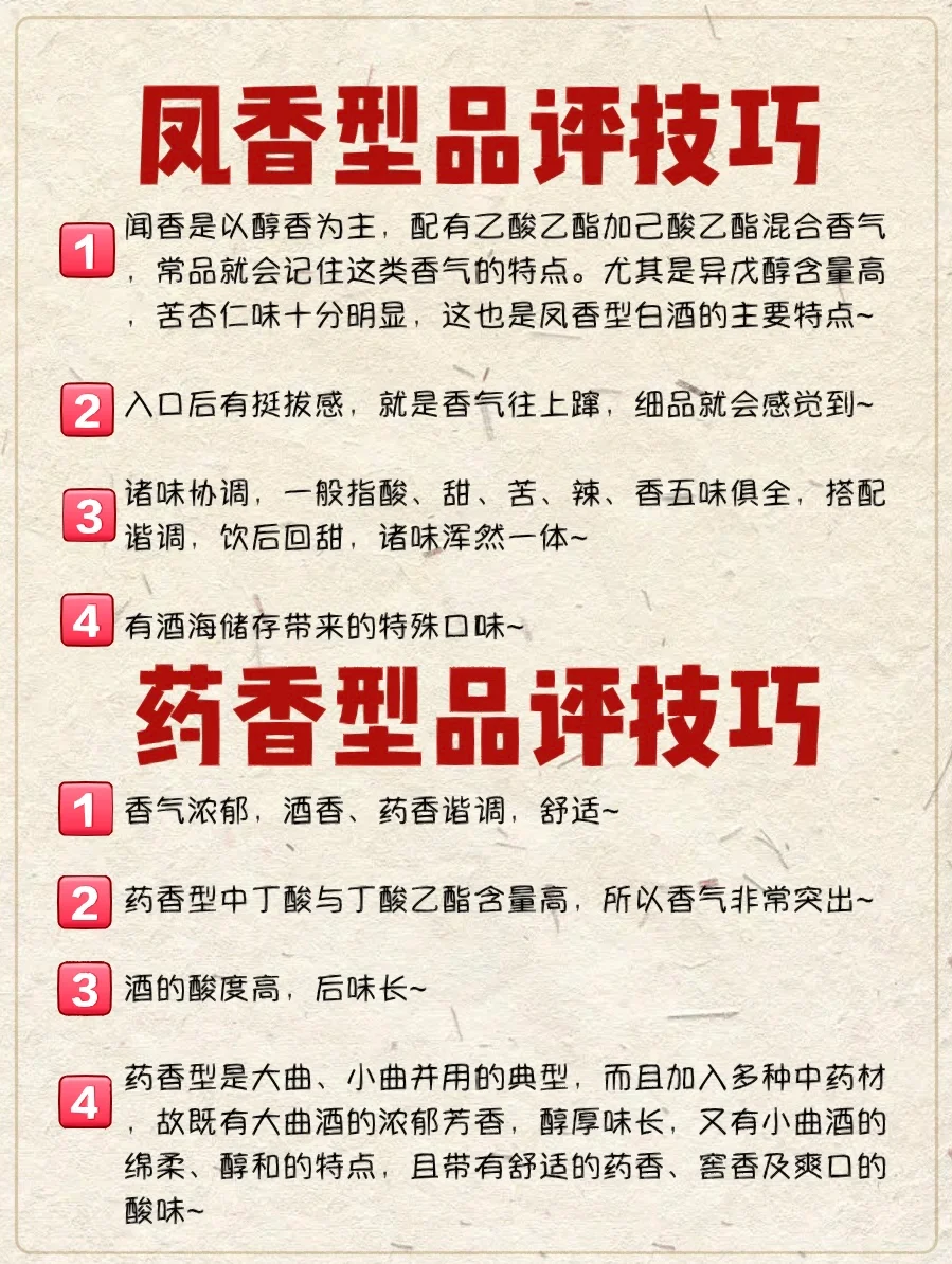 白酒?十二大香型品评?要点都有啥❓