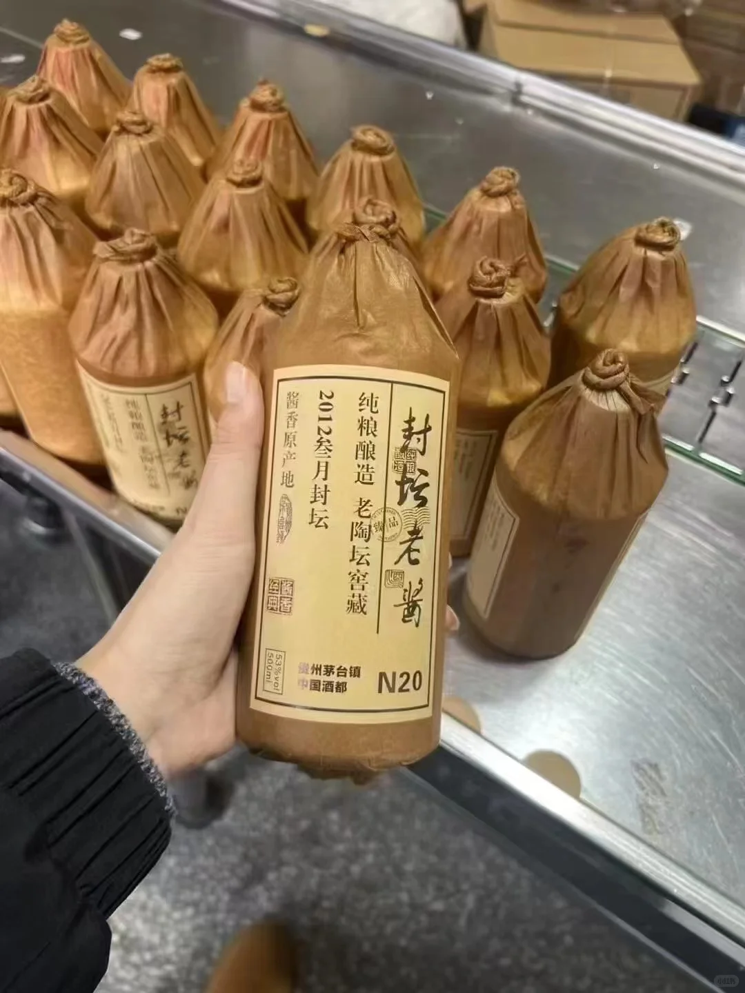 茅台镇本地人平时喝的光瓶茅台