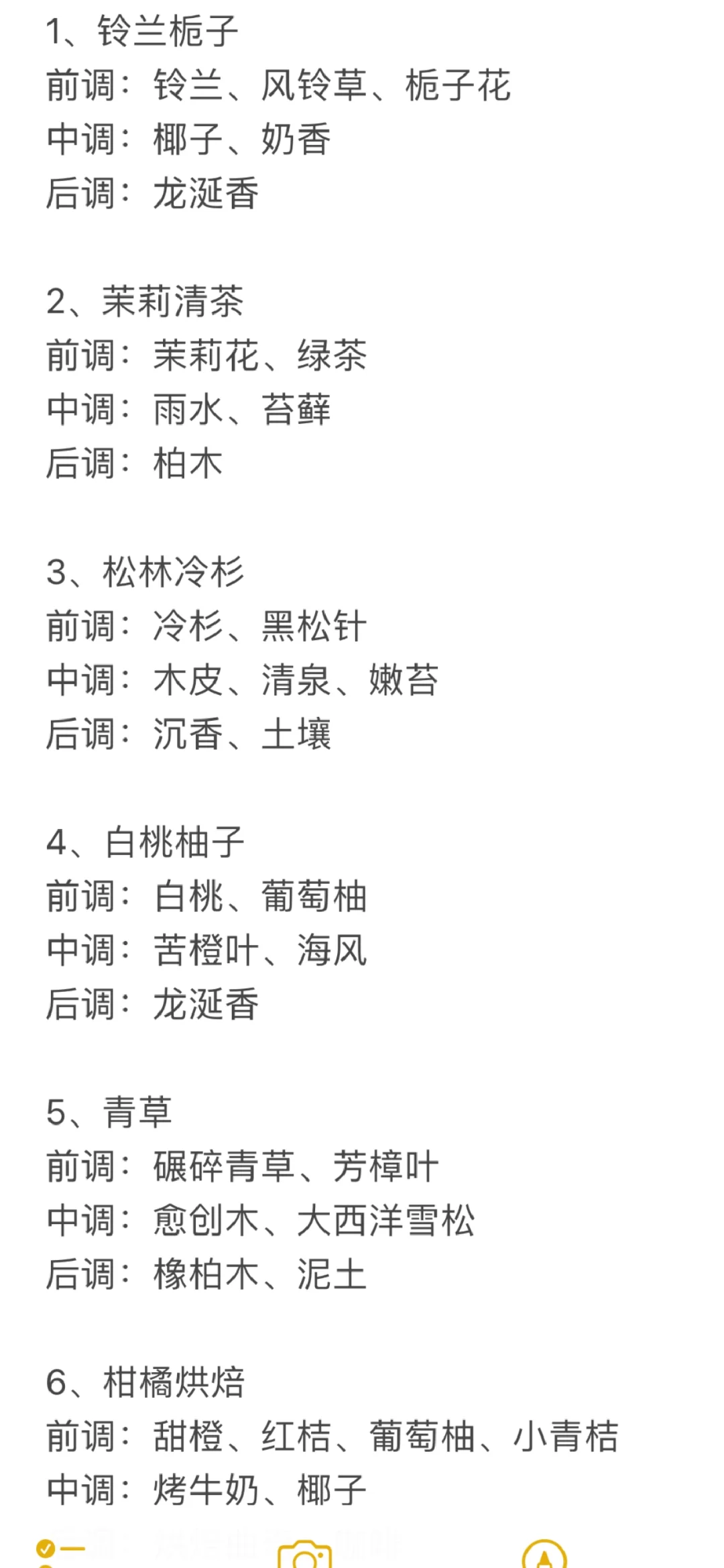 香水｜一些自然系调香分享