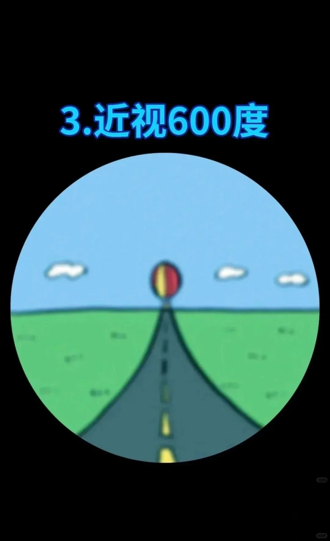 get到近视眼睛通了后的意义...