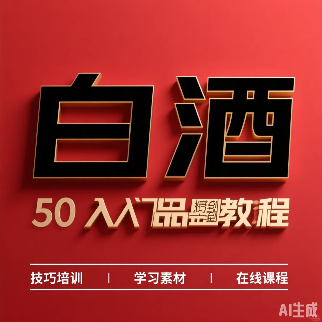 白酒品鉴教程·从入门到精通干货攻略