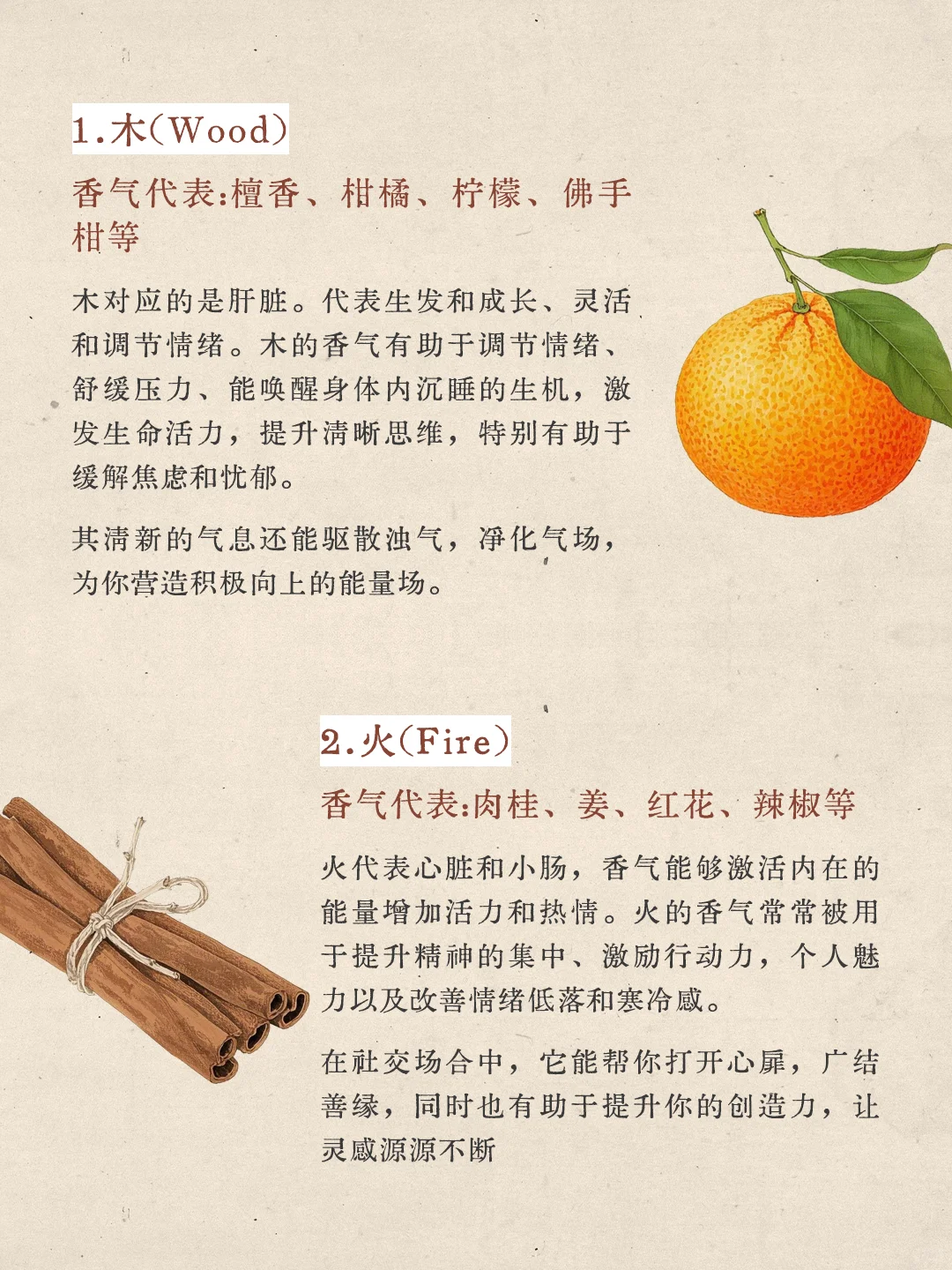 香文化｜五?所对应的植物香气
