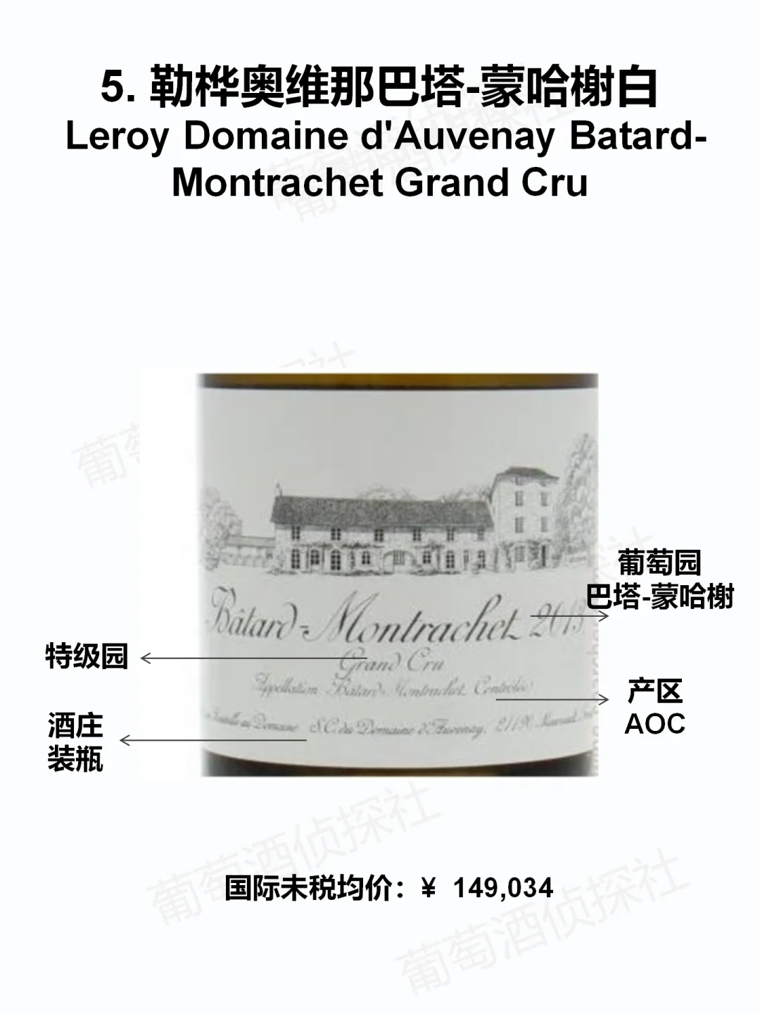 ?看看世界最贵的酒，酒标都写点啥