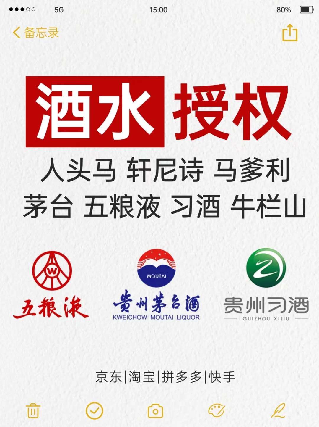 酒水授权你还拿不下？一拿就拿到了！