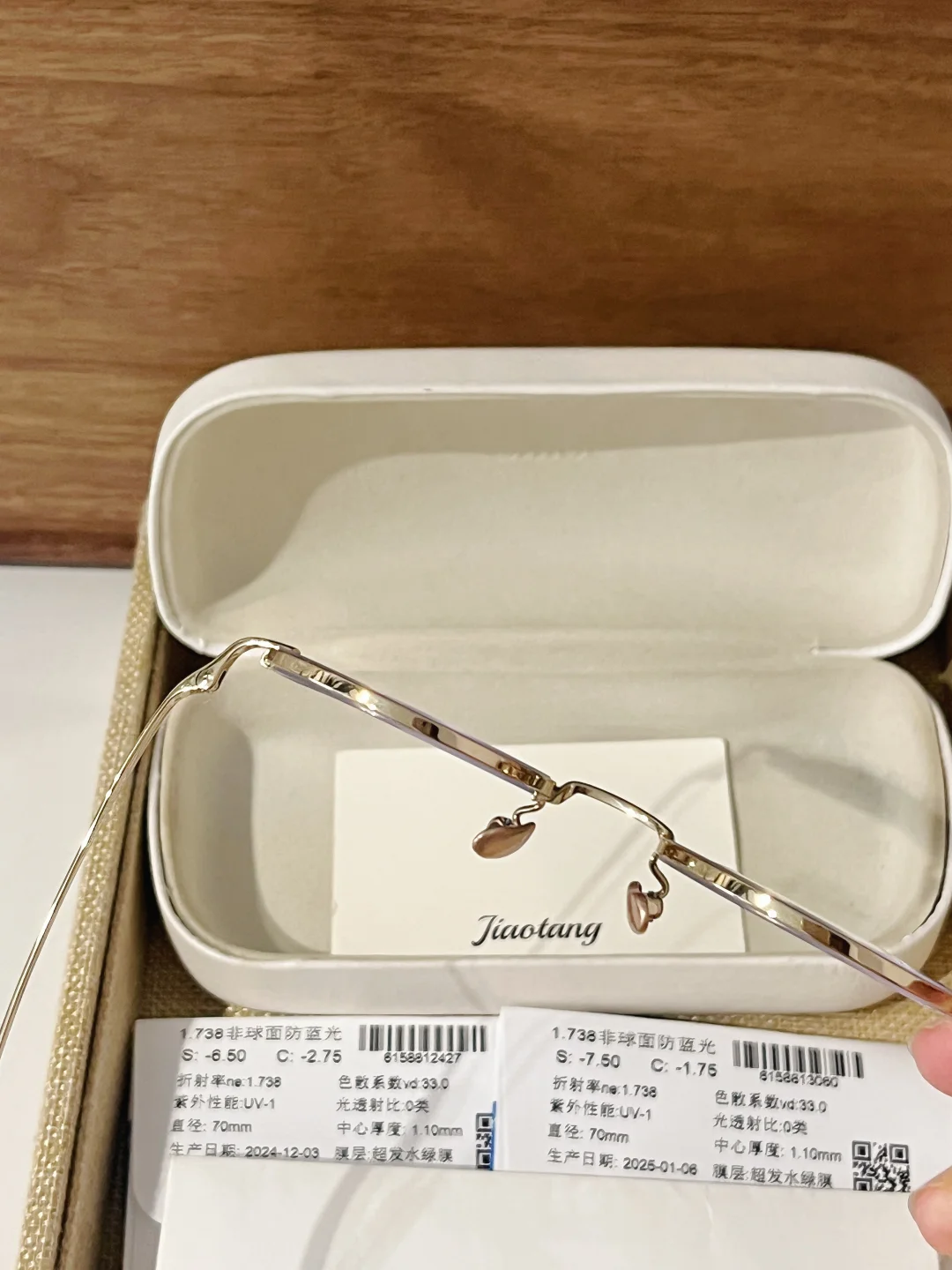 客订款高度数专属！复古小金框?