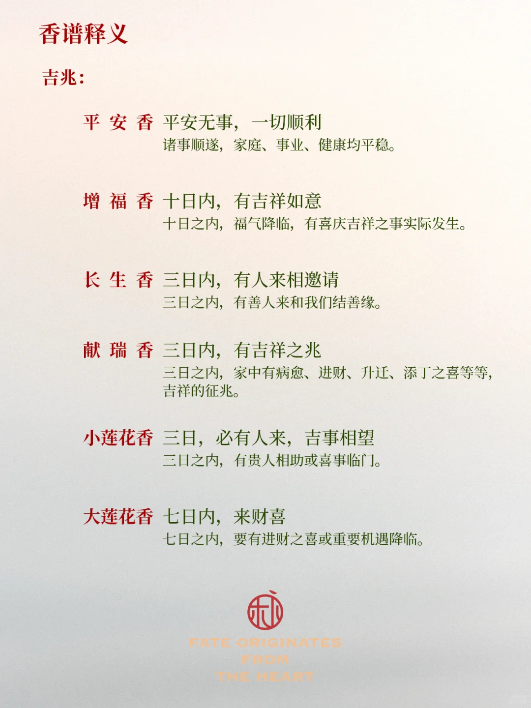 上香后能看明白香意❗️香谱24法图解与含义