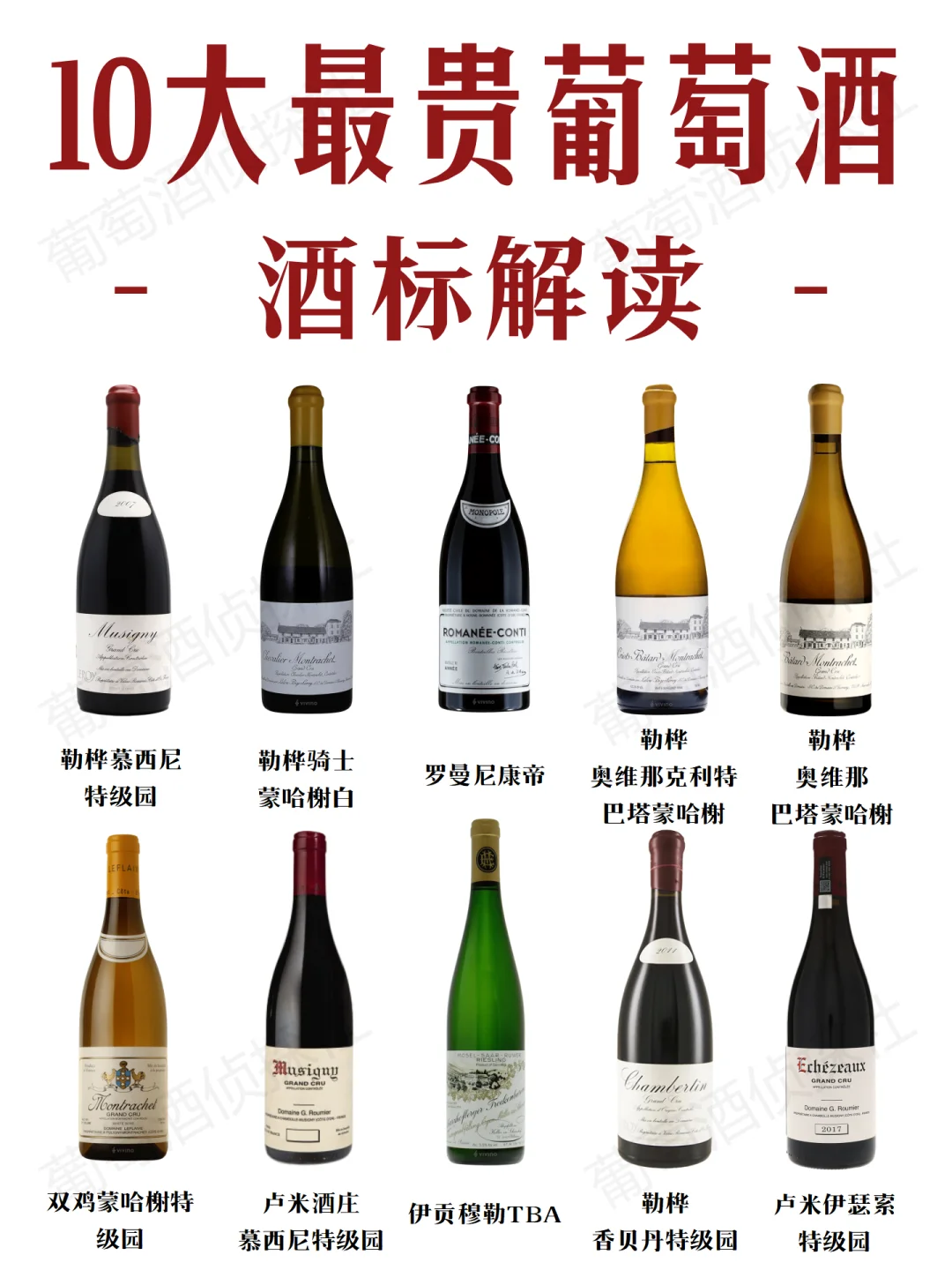 ?看看世界最贵的酒，酒标都写点啥