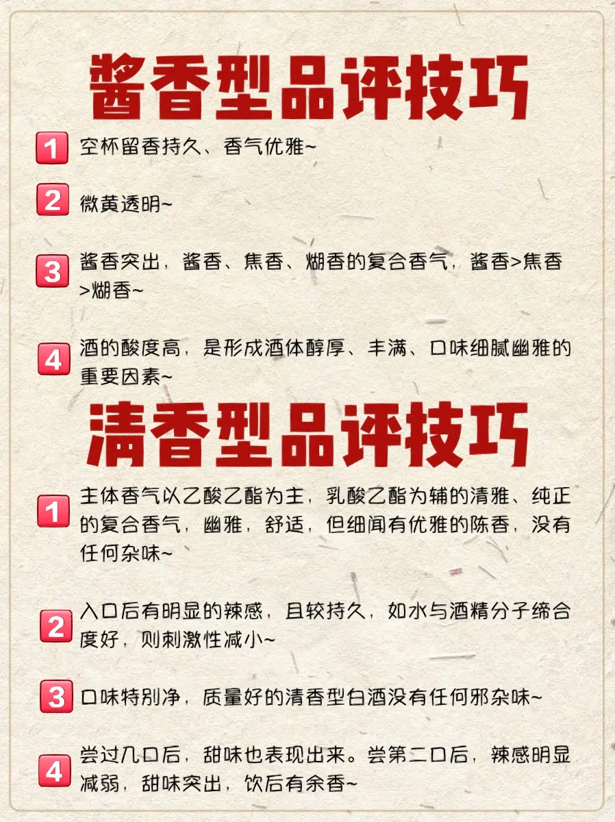 白酒?十二大香型品评?要点都有啥❓