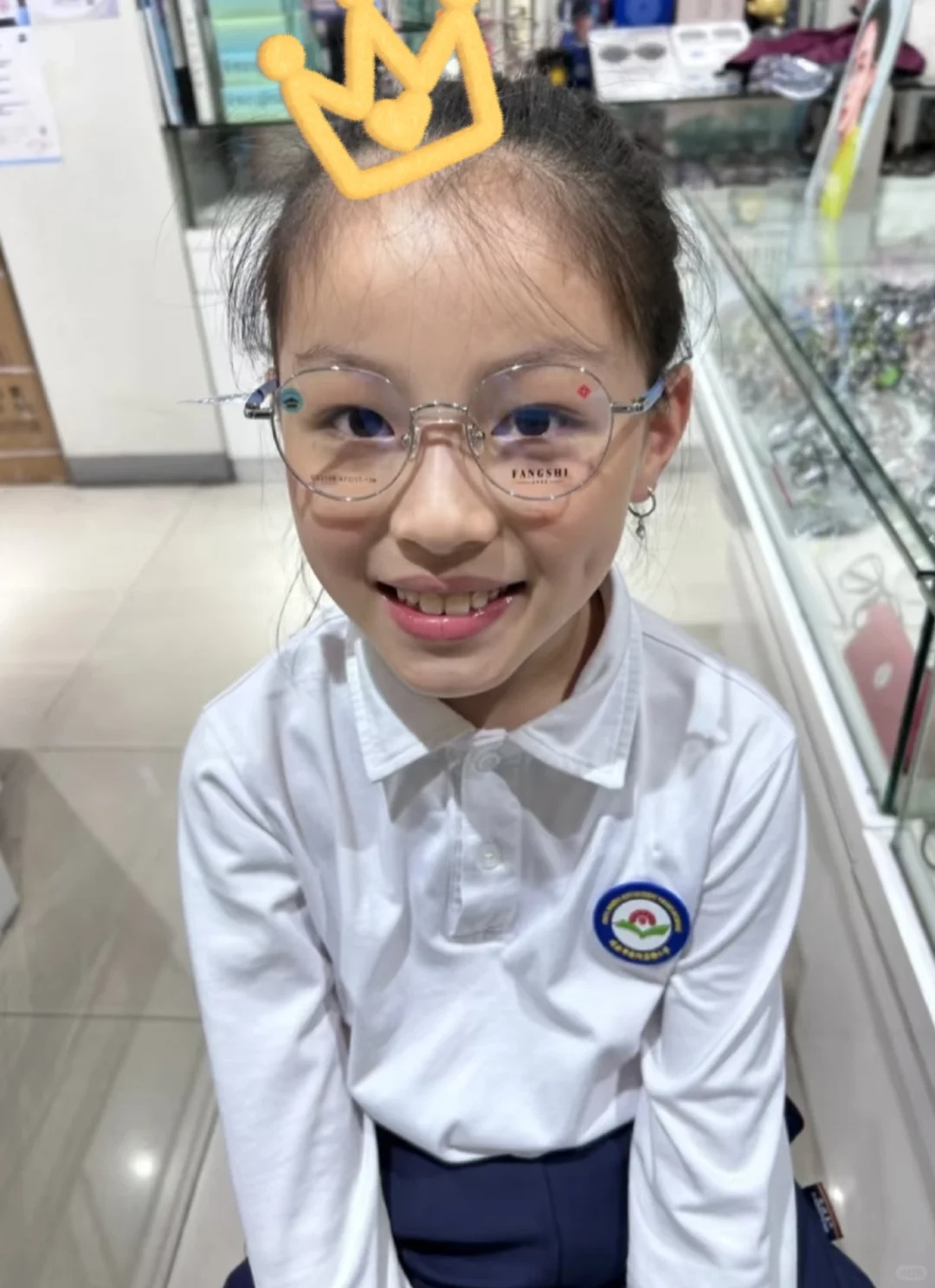 闺女近视200现在50°，太开心了