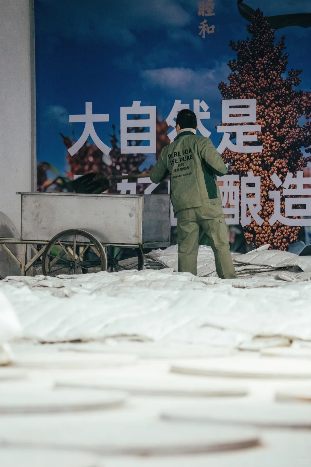 酿酒第一步：粉碎高粱