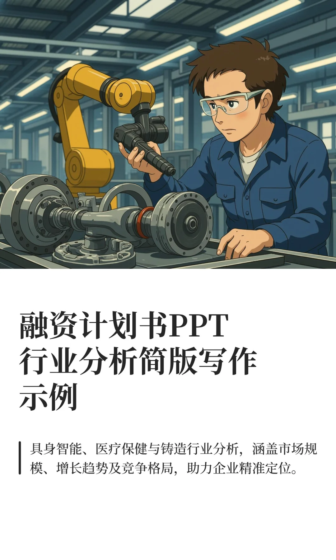 融资计划书PPT行业分析简版写作示例