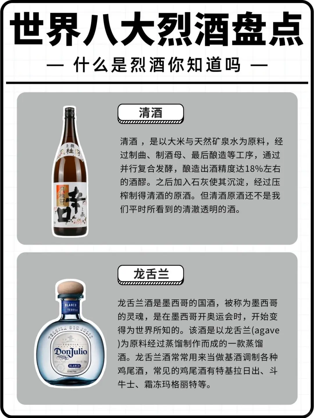 一遍秒懂世界八大烈酒?，入门必看❗️