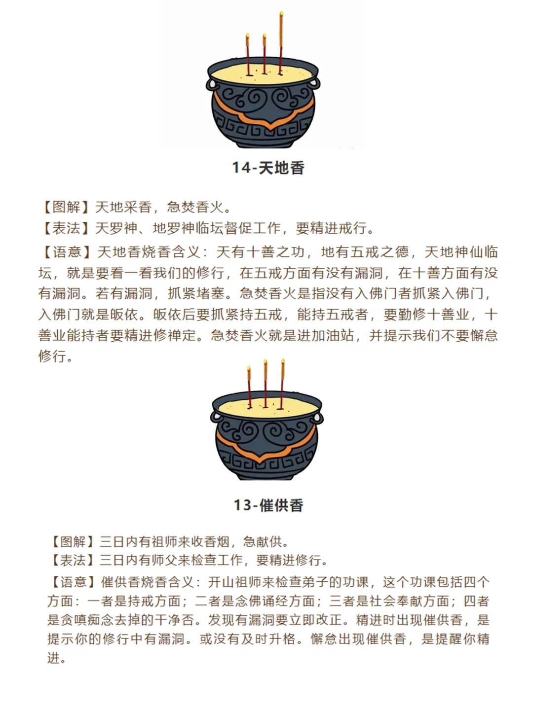 年轻人！别乱来！?三支香的24种寓意❗