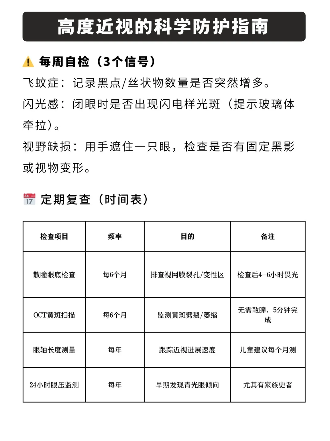 高度近视的禁忌&科学防护指南