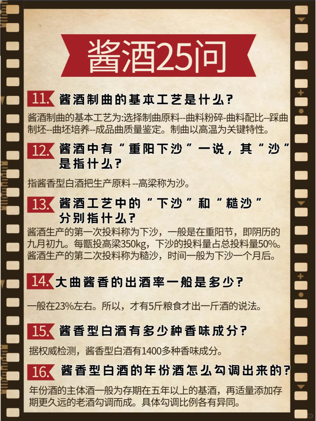 关于酱酒的25问答?