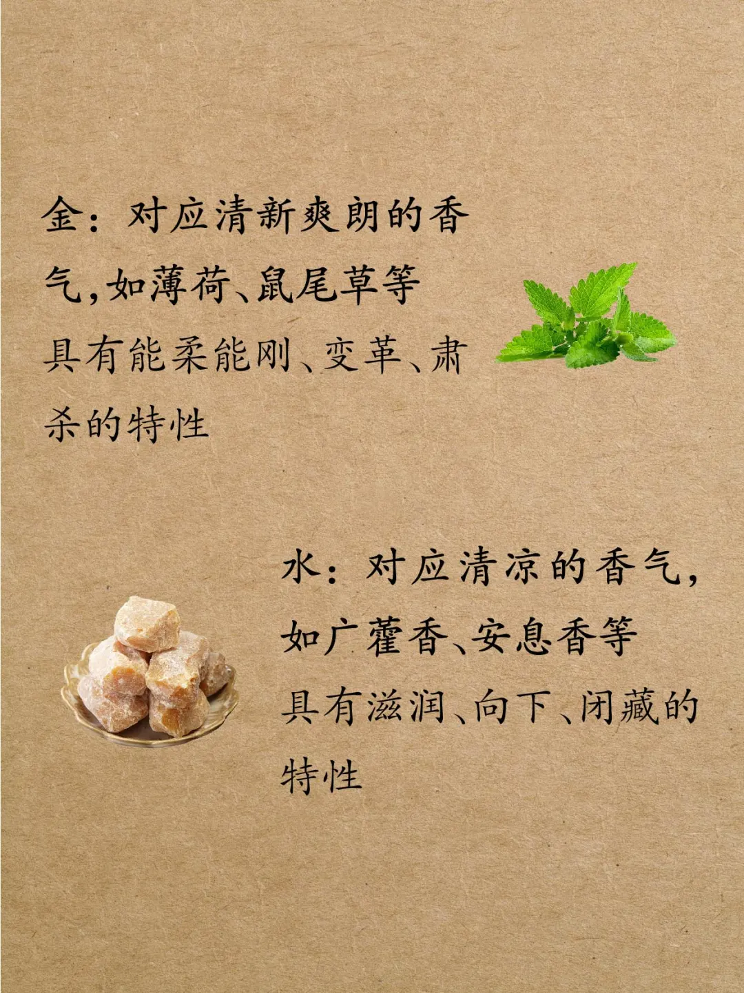 ? 五行所对应的香气，你蕞喜欢的是什么？