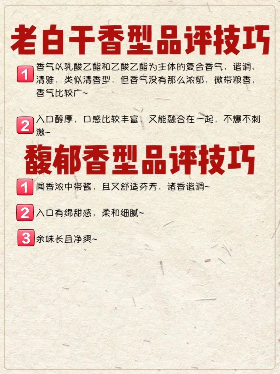 白酒?十二大香型品评?要点都有啥❓
