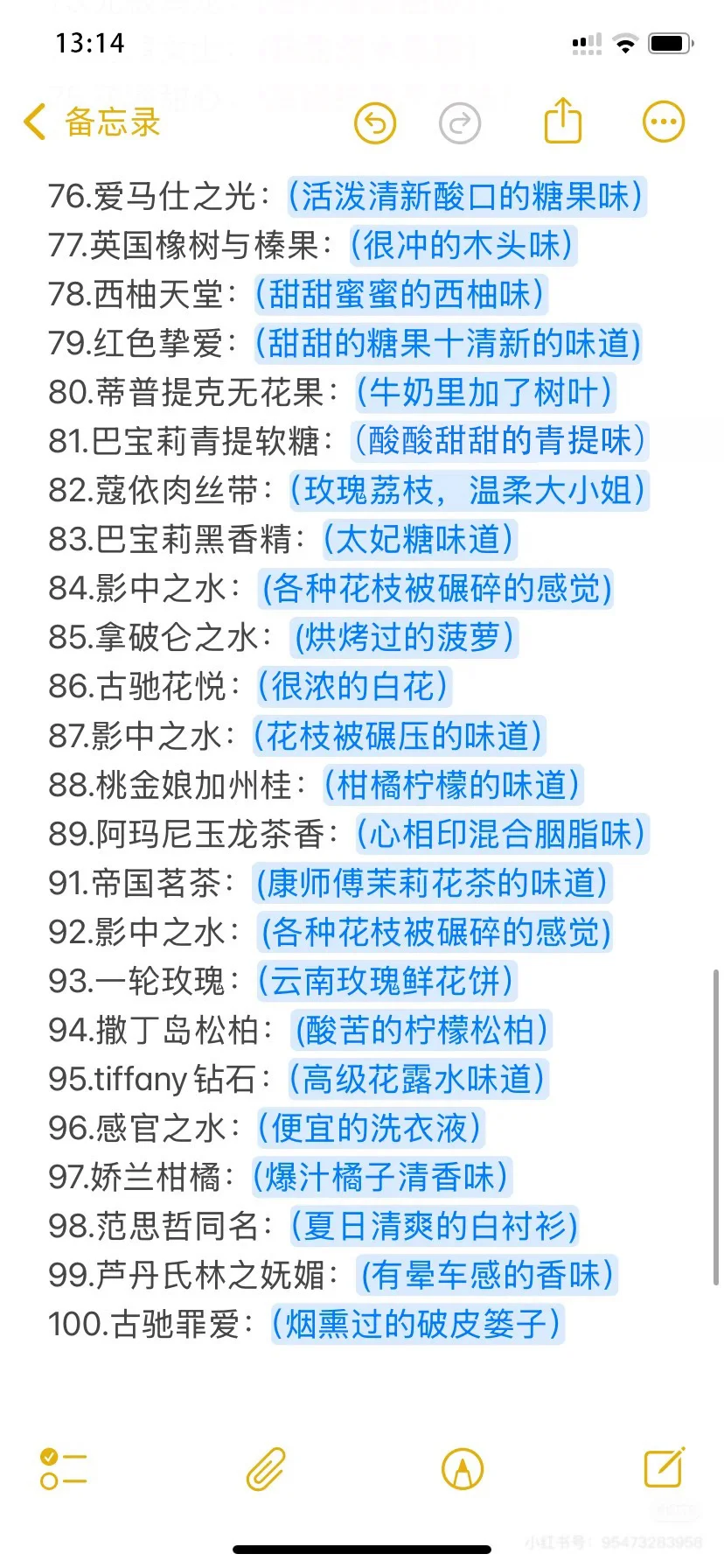 这么形容香水总该懂了吧