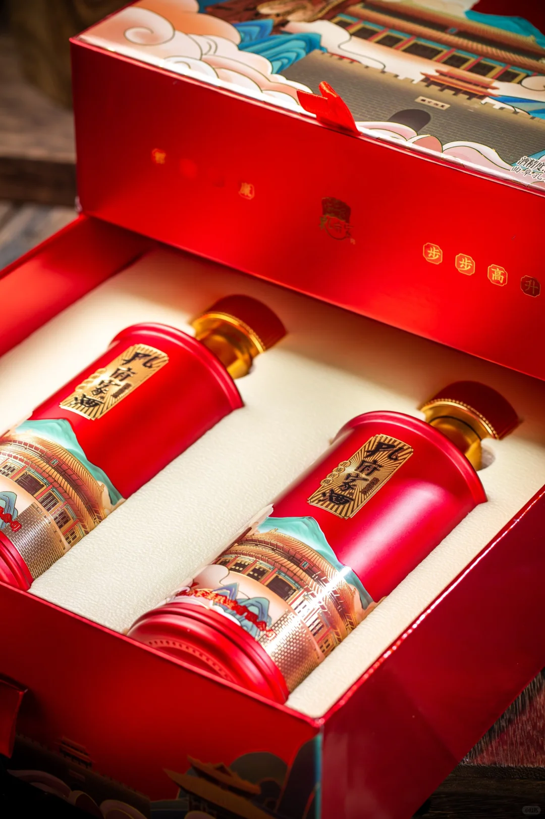 国潮风孔府家白酒礼盒，中秋送长辈嗷嗷支棱