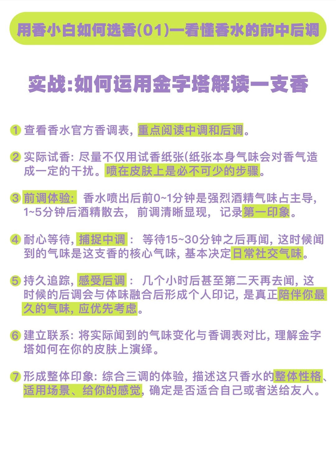 0基础看懂香水金字塔｜选香不踩雷